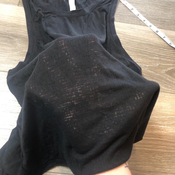 Lululemon Black Sheer Athletic Tank Top Womens Size 8 - Picture 7 of 10